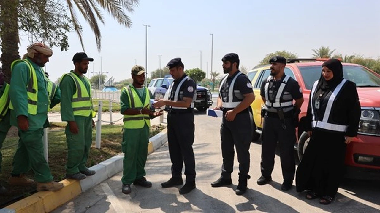 شرطة أبوظبي تطلق مبادرة “بَرِّدْ عليهم” لدعم العمال في الظفرة